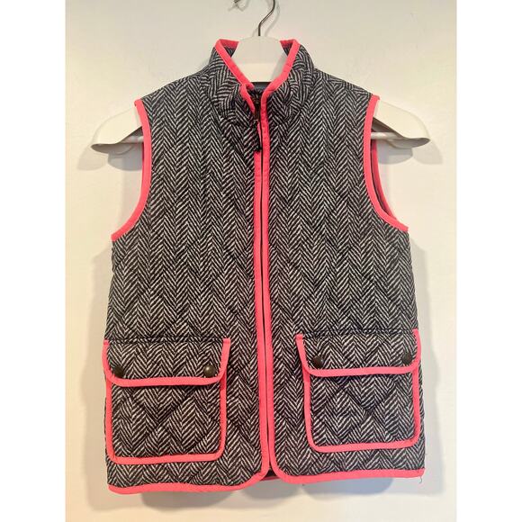 Crew Cuts Girls Vest Black Pink 10 Fall Winter - Picture 3 of 6